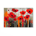 Quadro Stampa su Tela Infiniti Papaveri Rossi - CupidoDesign