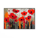 Quadro Stampa su Tela Infiniti Papaveri Rossi - CupidoDesign
