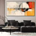 Quadro Stampa su Tela Intersezione di colori e forme - CupidoDesign
