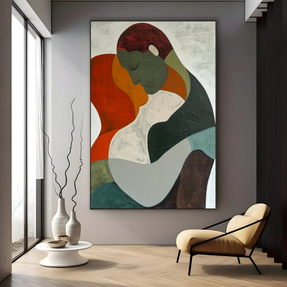 Quadro Stampa su Tela Intimità Astratta - CupidoDesign