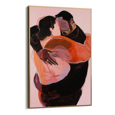 Quadro Stampa su Tela Intreccio di Cuori - CupidoDesign