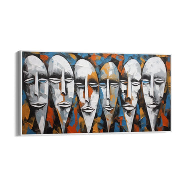 Quadro Stampa su Tela Introspezioni Mascherate - CupidoDesign