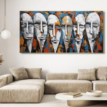 Quadro Stampa su Tela Introspezioni Mascherate - CupidoDesign