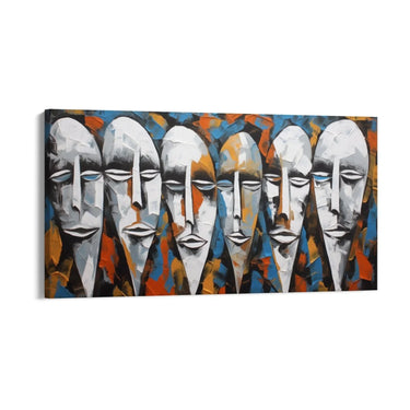 Quadro Stampa su Tela Introspezioni Mascherate - CupidoDesign