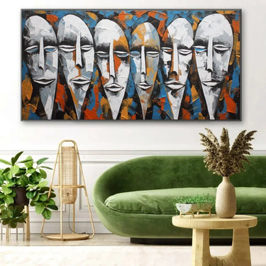 Quadro Stampa su Tela Introspezioni Mascherate - CupidoDesign