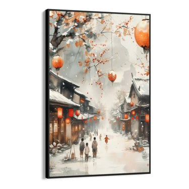 Quadro Stampa su Tela Inverno colorato - CupidoDesign