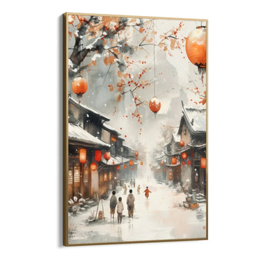 Quadro Stampa su Tela Inverno colorato - CupidoDesign