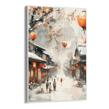 Quadro Stampa su Tela Inverno colorato - CupidoDesign