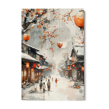 Quadro Stampa su Tela Inverno colorato - CupidoDesign