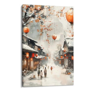 Quadro Stampa su Tela Inverno colorato - CupidoDesign