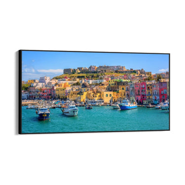 Quadro Stampa su Tela Isola di Procida, Golfo di Napoli - CupidoDesign