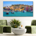 Quadro Stampa su Tela Isola di Procida, Golfo di Napoli - CupidoDesign