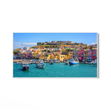 Quadro Stampa su Tela Isola di Procida, Golfo di Napoli - CupidoDesign
