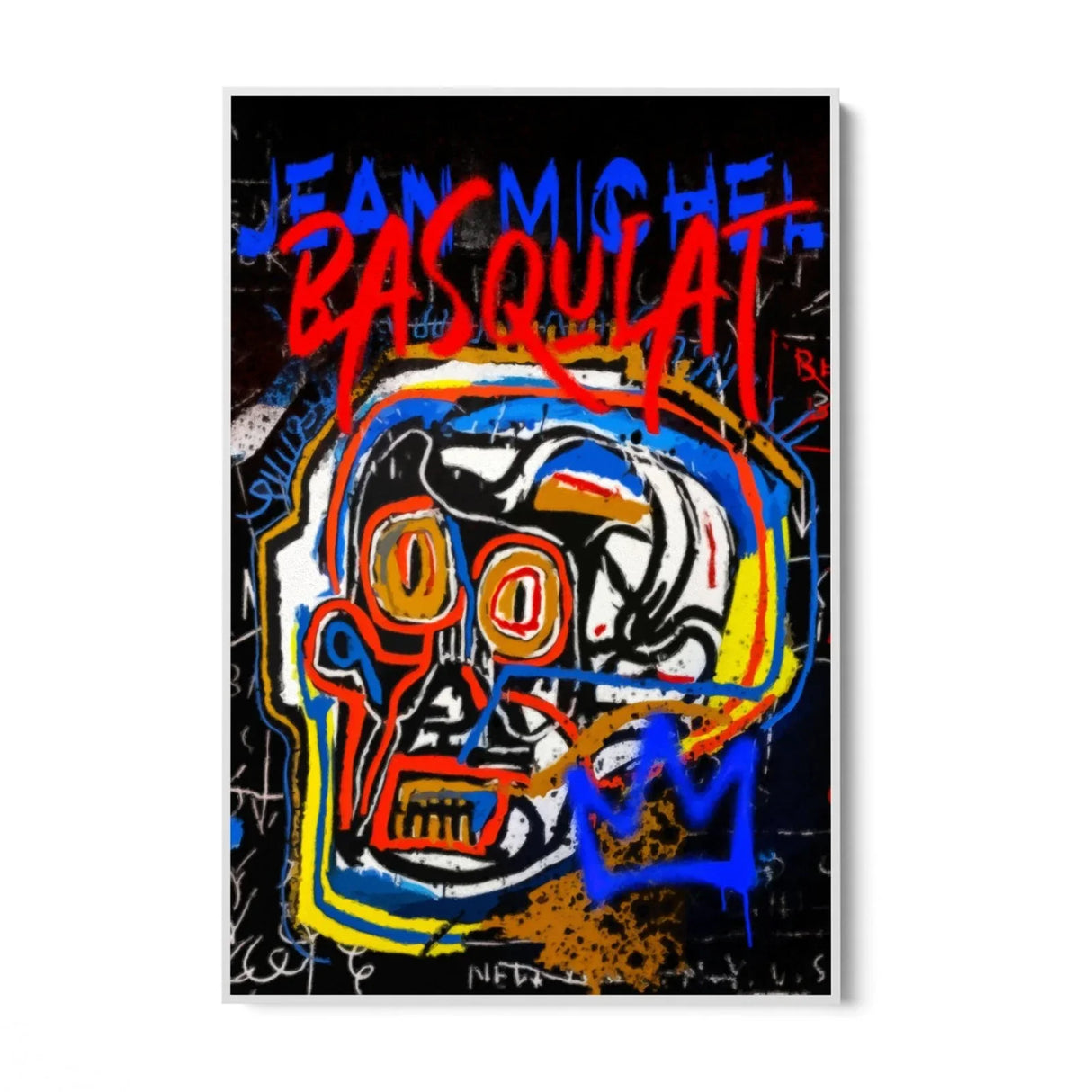 Quadro Stampa su Tela Jean Michel Basquiat Graffiti - CupidoDesign