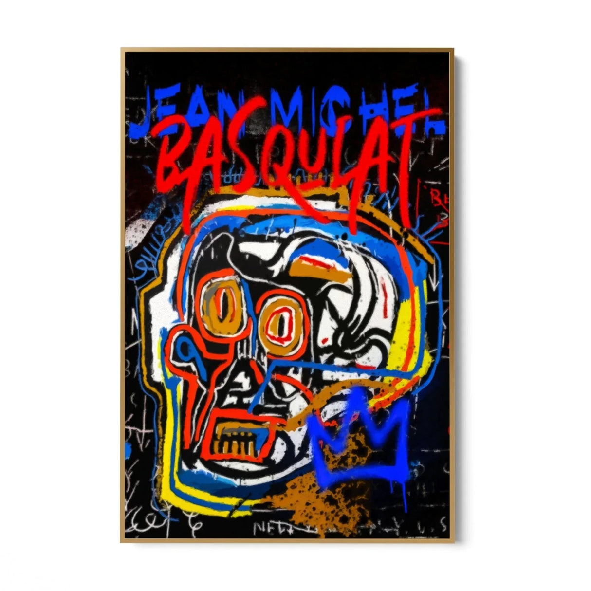 Quadro Stampa su Tela Jean Michel Basquiat Graffiti - CupidoDesign