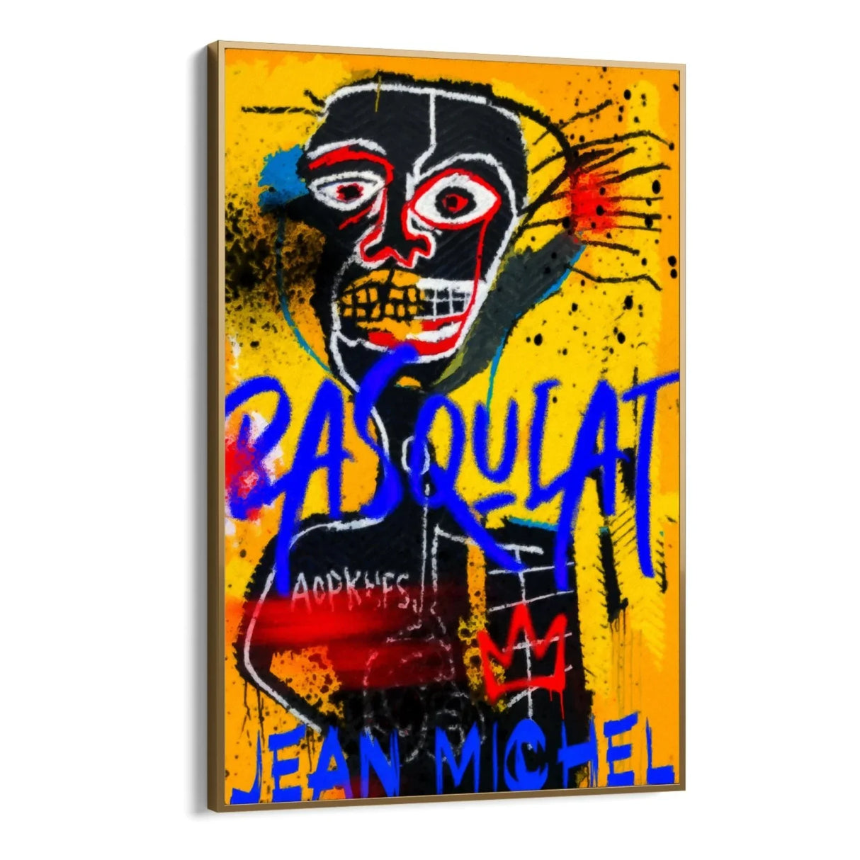 Quadro Stampa su Tela Jean Michel Basquiat Yellow - CupidoDesign
