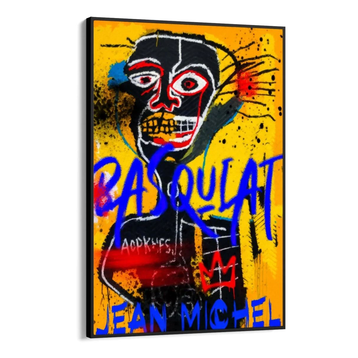 Quadro Stampa su Tela Jean Michel Basquiat Yellow - CupidoDesign