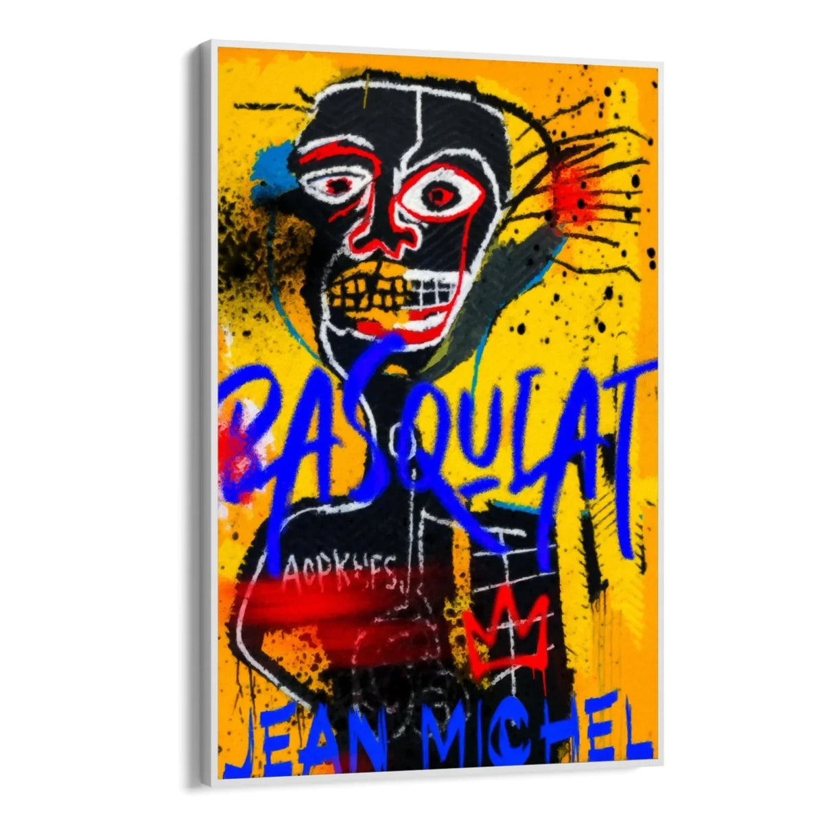 Quadro Stampa su Tela Jean Michel Basquiat Yellow - CupidoDesign