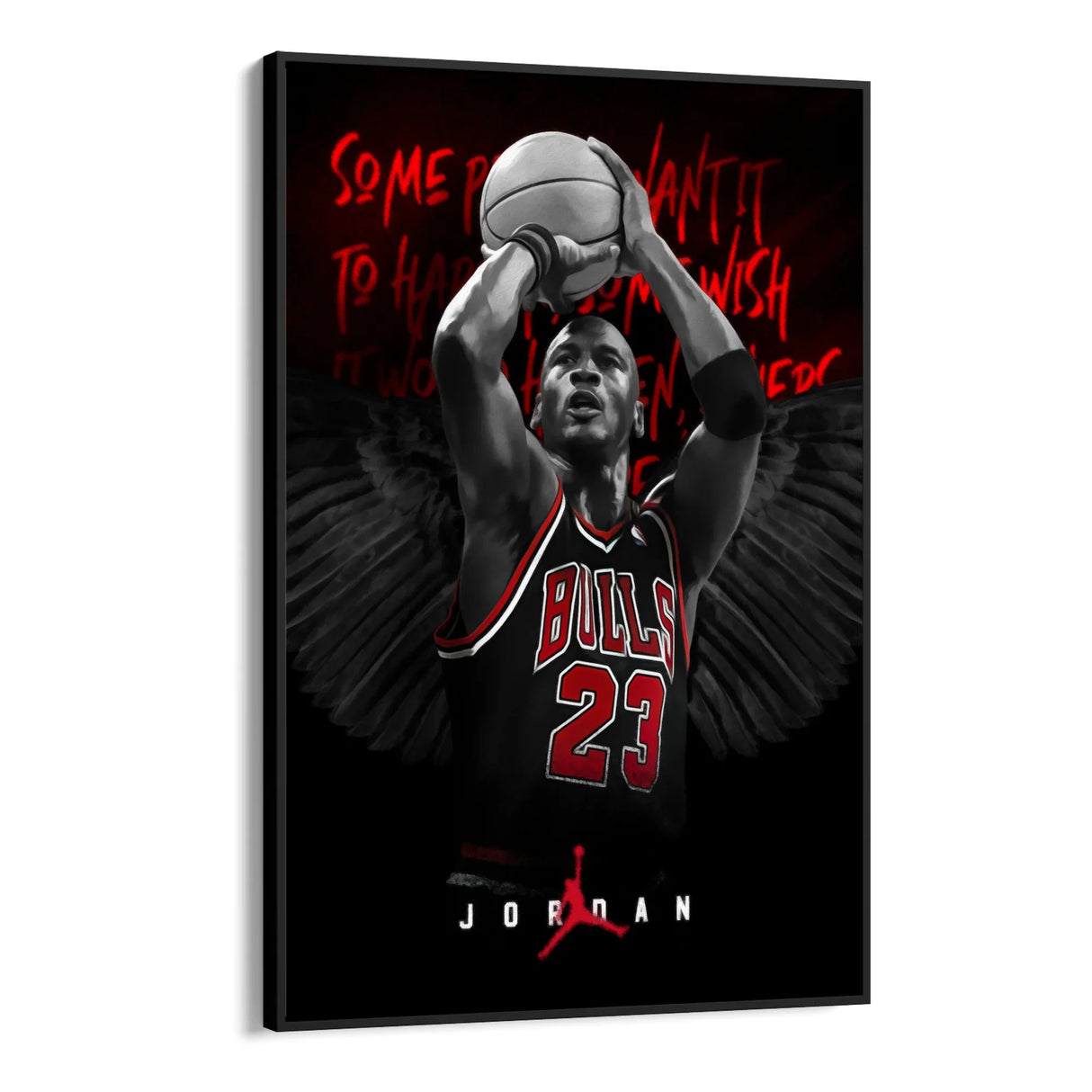 Quadro Stampa su Tela Jordan bulls 23 - CupidoDesign