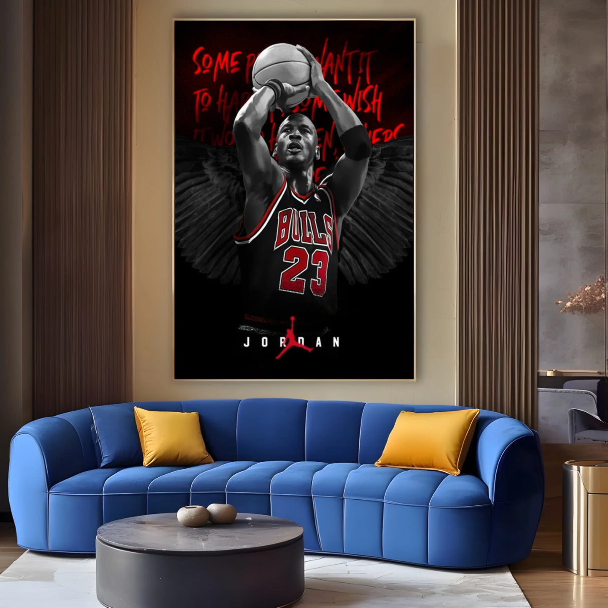 Quadro Stampa su Tela Jordan bulls 23 - CupidoDesign