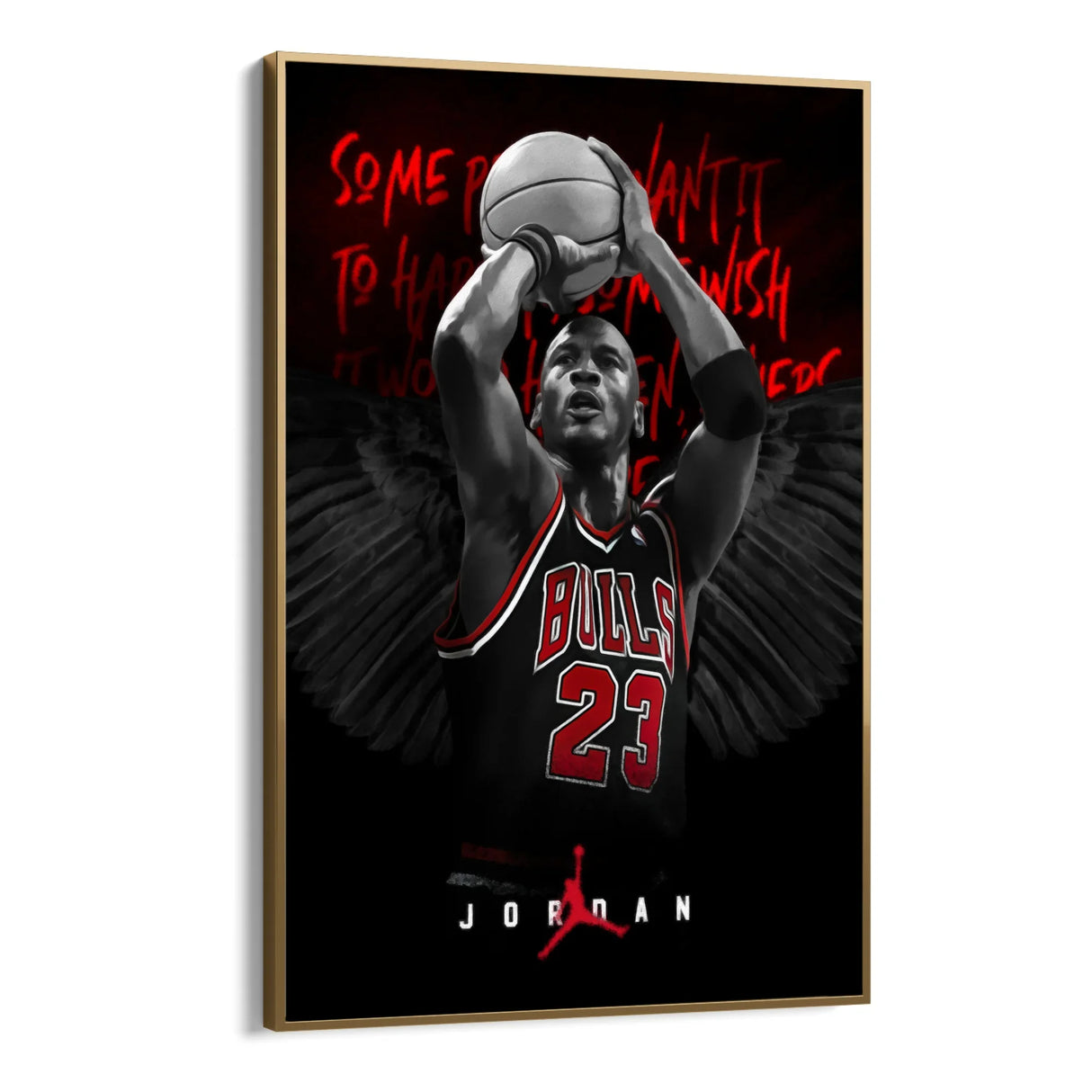 Quadro Stampa su Tela Jordan bulls 23 - CupidoDesign