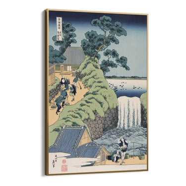 Quadro Stampa su Tela La Cascata di Aoi Heuvel, Katsushika Hokusai - CupidoDesign