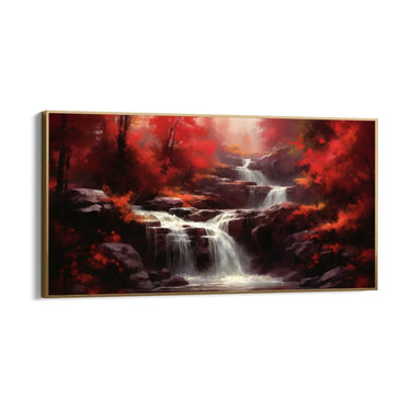 Quadro Stampa su Tela La Cascata Segreta - CupidoDesign