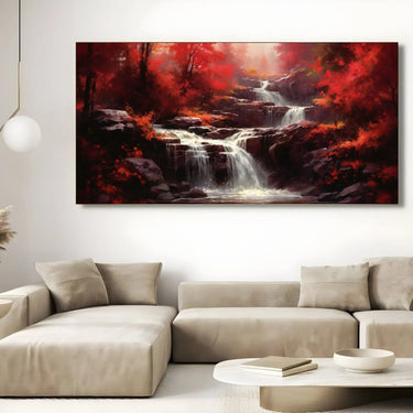 Quadro Stampa su Tela La Cascata Segreta - CupidoDesign