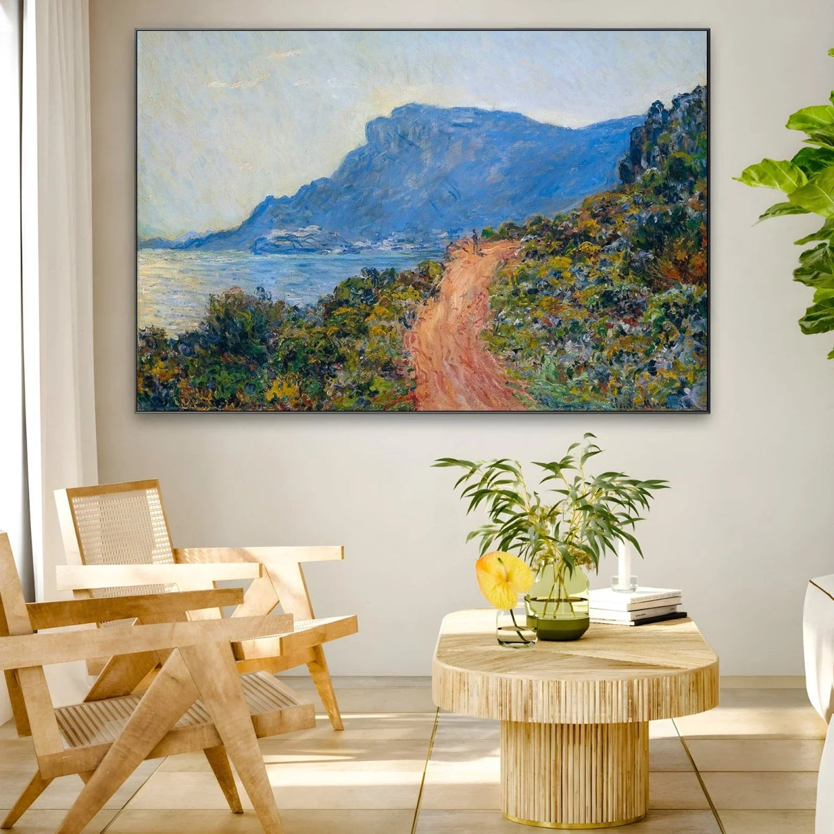 Quadro Stampa su Tela La Corniche vicino Monaco, Claude Monet - CupidoDesign