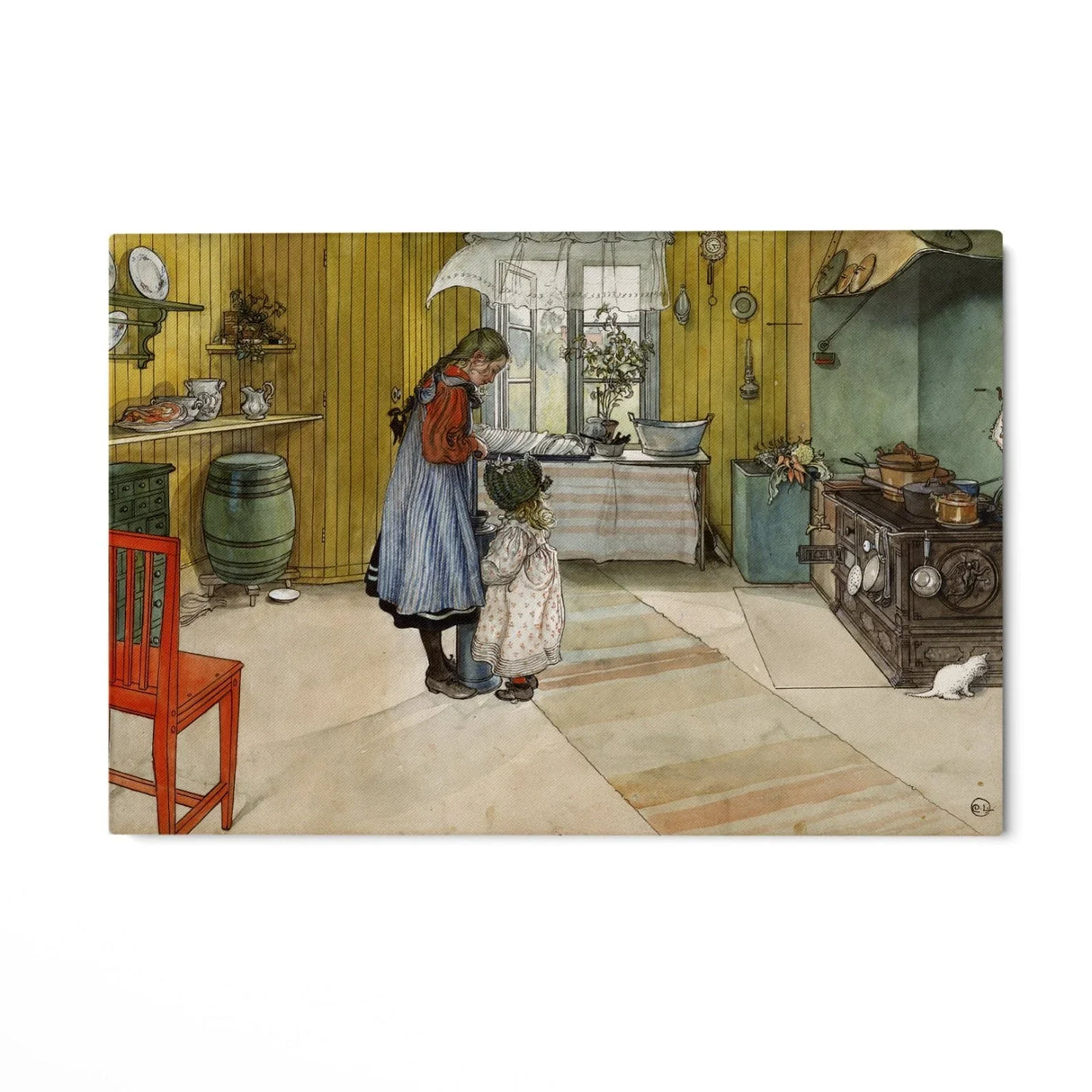 Quadro Stampa su Tela La Cucina, Carl Larsson - CupidoDesign