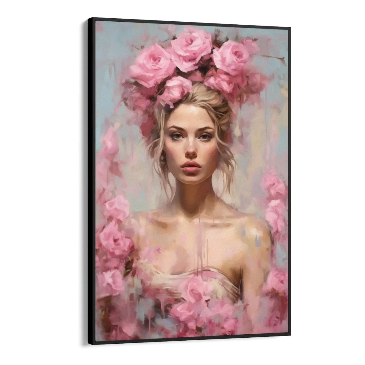 Quadro Stampa su Tela La Dea delle Rose - CupidoDesign