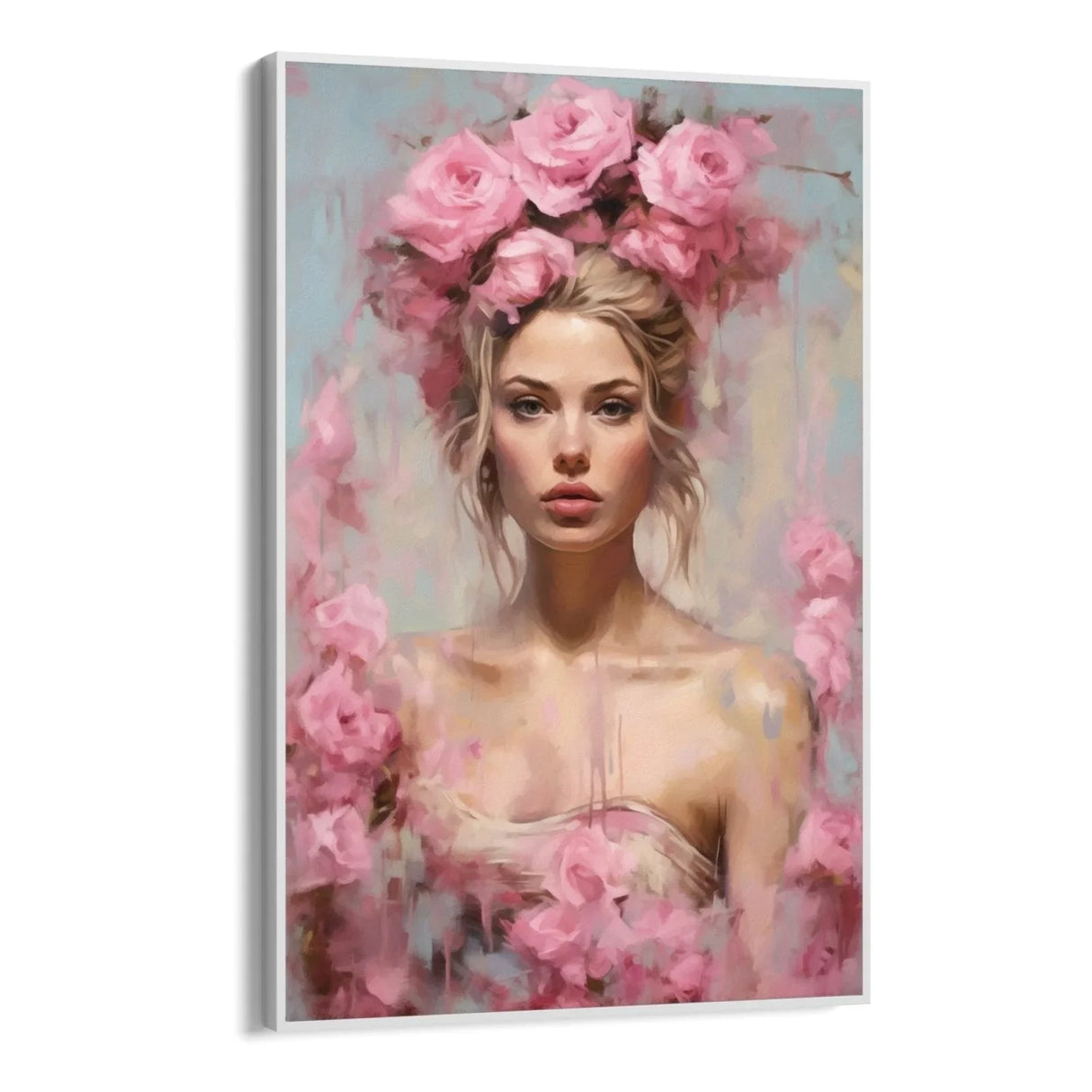 Quadro Stampa su Tela La Dea delle Rose - CupidoDesign