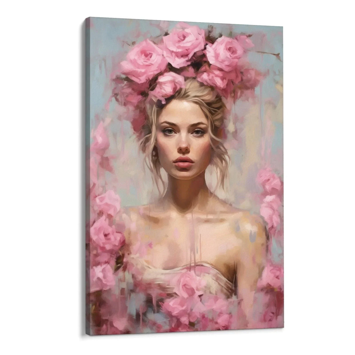 Quadro Stampa su Tela La Dea delle Rose - CupidoDesign