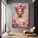 Quadro Stampa su Tela La Dea delle Rose - CupidoDesign