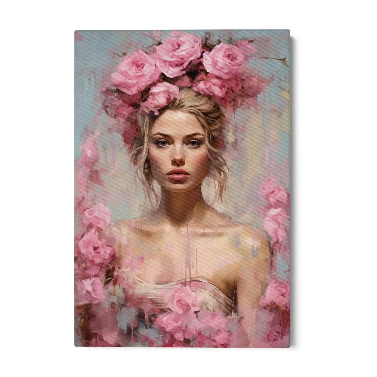 Quadro Stampa su Tela La Dea delle Rose - CupidoDesign