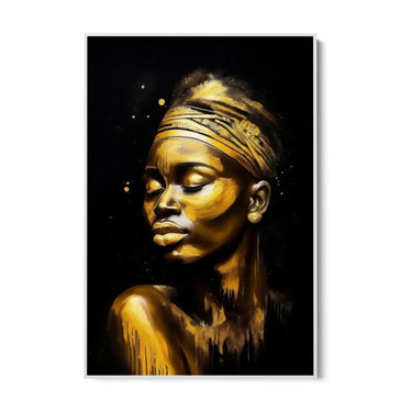 Quadro Stampa su Tela La Dea Dorata - CupidoDesign