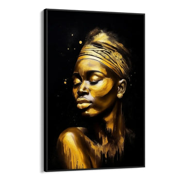 Quadro Stampa su Tela La Dea Dorata - CupidoDesign
