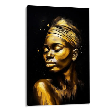 Quadro Stampa su Tela La Dea Dorata - CupidoDesign