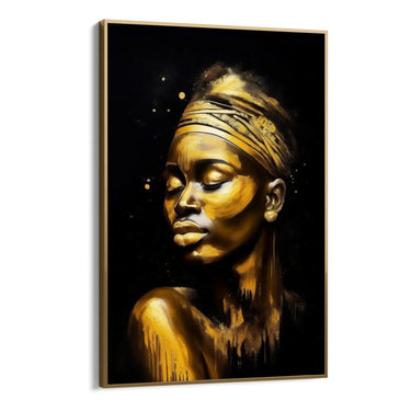 Quadro Stampa su Tela La Dea Dorata - CupidoDesign