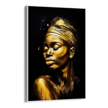 Quadro Stampa su Tela La Dea Dorata - CupidoDesign