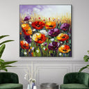 Quadro Stampa su Tela La fioritura dei papaveri - CupidoDesign