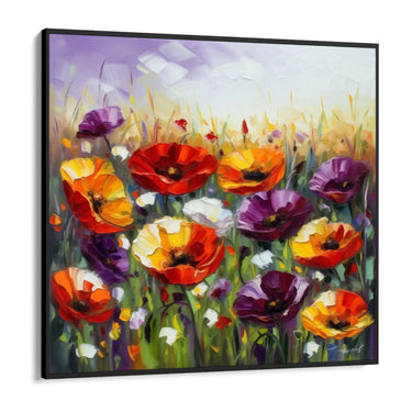 Quadro Stampa su Tela La fioritura dei papaveri - CupidoDesign