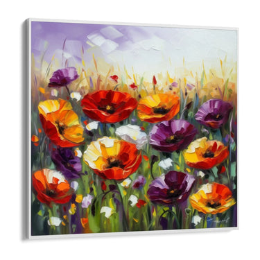 Quadro Stampa su Tela La fioritura dei papaveri - CupidoDesign