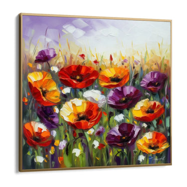 Quadro Stampa su Tela La fioritura dei papaveri - CupidoDesign