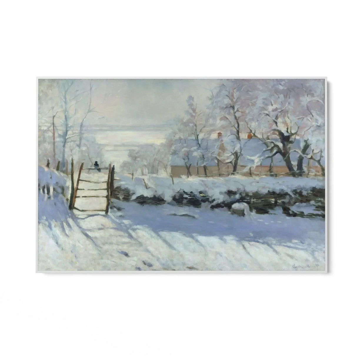 Quadro Stampa su Tela La gazza, Claude Monet - CupidoDesign
