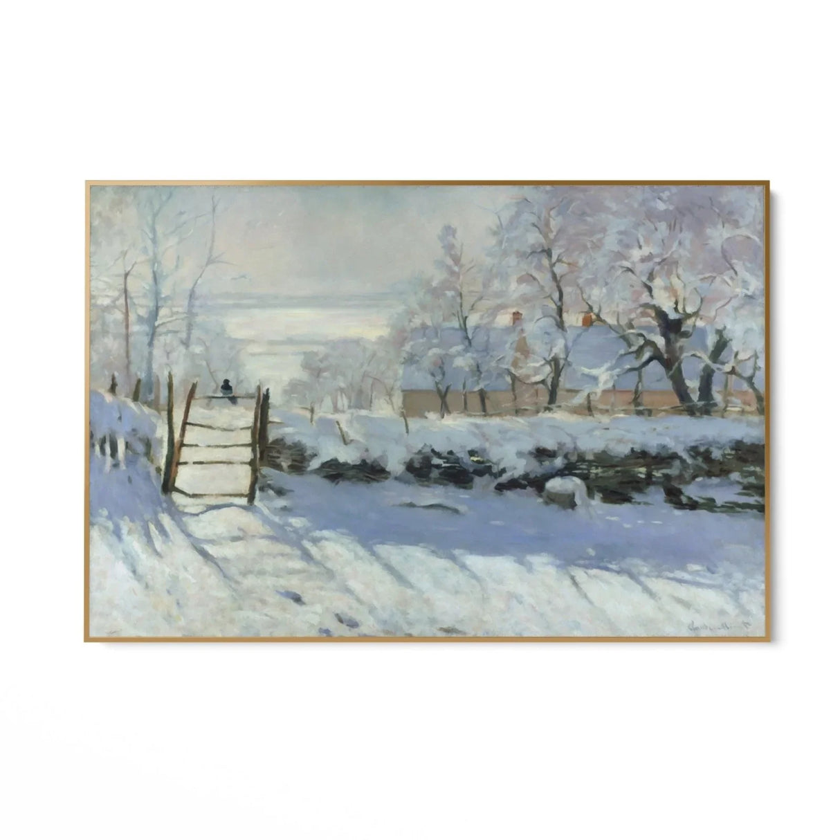 Quadro Stampa su Tela La gazza, Claude Monet - CupidoDesign