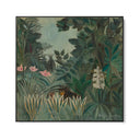 Quadro Stampa su Tela La Giungla Equatoriale, Henri Rousseau - CupidoDesign