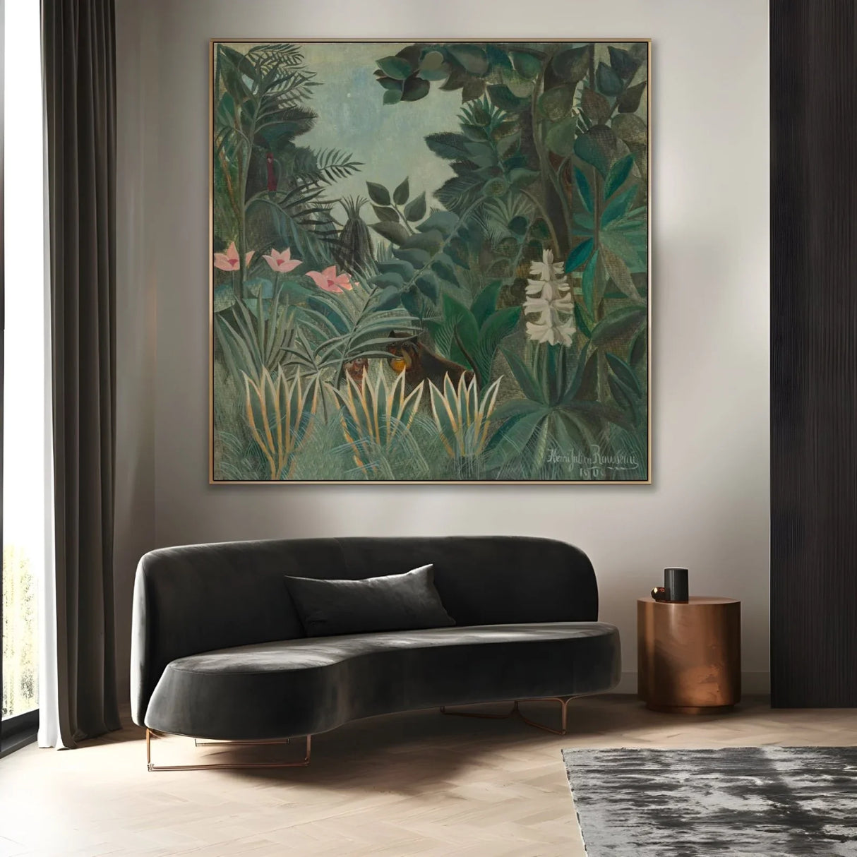 Quadro Stampa su Tela La Giungla Equatoriale, Henri Rousseau - CupidoDesign