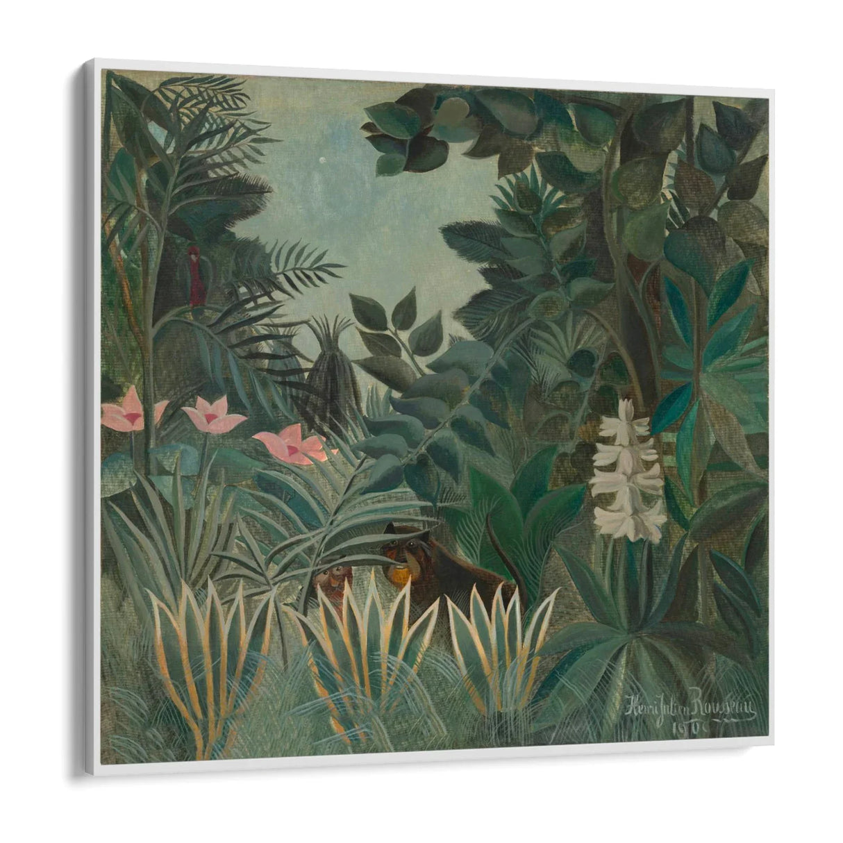 Quadro Stampa su Tela La Giungla Equatoriale, Henri Rousseau - CupidoDesign