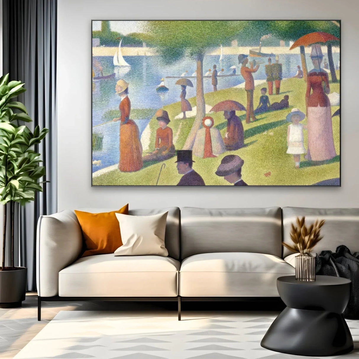 Quadro Stampa su Tela La Grande Jatte - Henri-Edmond Cross - CupidoDesign